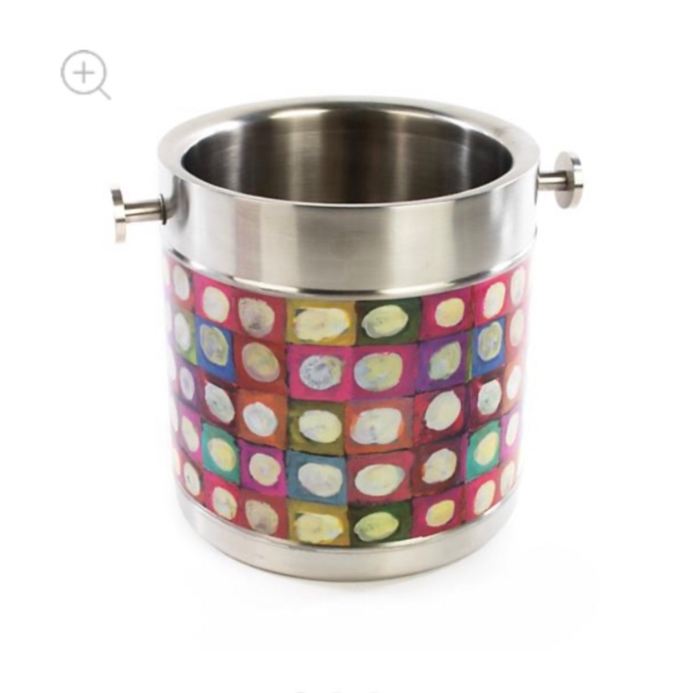 Mackenzie Childs Unorthodot Ice Bucket NWT